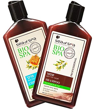 Sea Of Spa Dead Sea Minerals - Bio Spa - Conditioner & Shampoo for Normal & Dry Hair enriched with Olive oil, Jojoba & Honey (2 Pack)