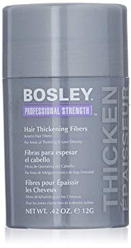 Bosley Professional Strength Hair Thickening Fibers, Black, 0.42 oz