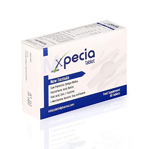 XPECIA FOR MEN ANTI HAIR LOSS DHT BLOCKER NEW HAIR GROWTH FORMULA 60 TABLETS