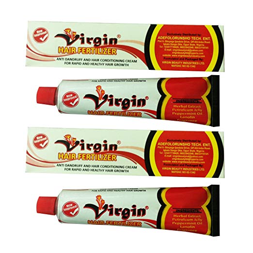 Virgin Hair Fertilizer Anti Dandruff Condition Cream 125 Gram (2-Pack)