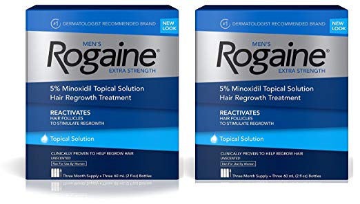 Men's Rogaine Extra Strength Solution 2 pack (3 2oz bottles ea)