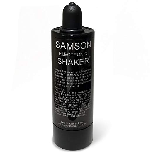 Samson Electronic Shaker for Hair Fiber Refill suitable for Hair Fibers Brands No Mess No flying fibers everywhere