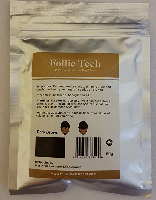 Hair Building Fibers Dark Brown 250 Grams. Highest Grade Refill That You Can Use for Your Bottles from Competitors Like Toppik, Xfusion.