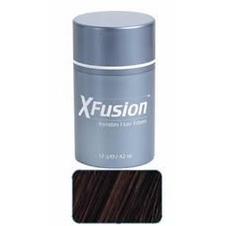 XFusion Keratin Hair Fibers - Dark Brown - balding or thinning hair Travel Size 3g