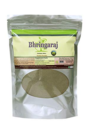 Bhringaraj Powder Whole Plant (Eclipta Alba) (Ayurvedic Hair Care Formulation) (Wild Crafted from natural habitat) 16 Oz, 454 Gms, 2x (Optimum Potency)