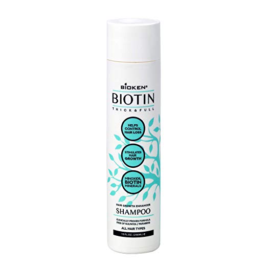 Bioken Thick & Full Biotin Shampoo 10.1 fl oz - Biotin, Minoxidil and Minerals