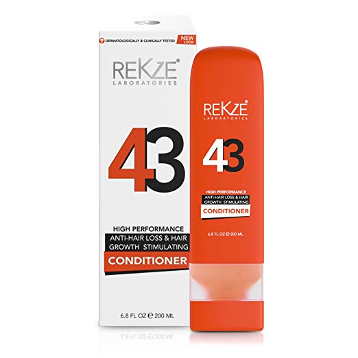 REKZE 43 Conditioner Booster Hair Regrowth Stimulating & Anti-Hair Loss For Men & Women, DHT Blocker For Thinning, Thickening & Damaged, All Hair Types, Color Treated