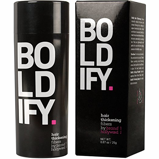 BOLDIFY Hair Fibers for Thinning Hair - 100% Undetectable Keratin Fibers - Giant 25g Bottle - Completely Conceals Hair Loss in 15 Seconds (DARK BROWN)