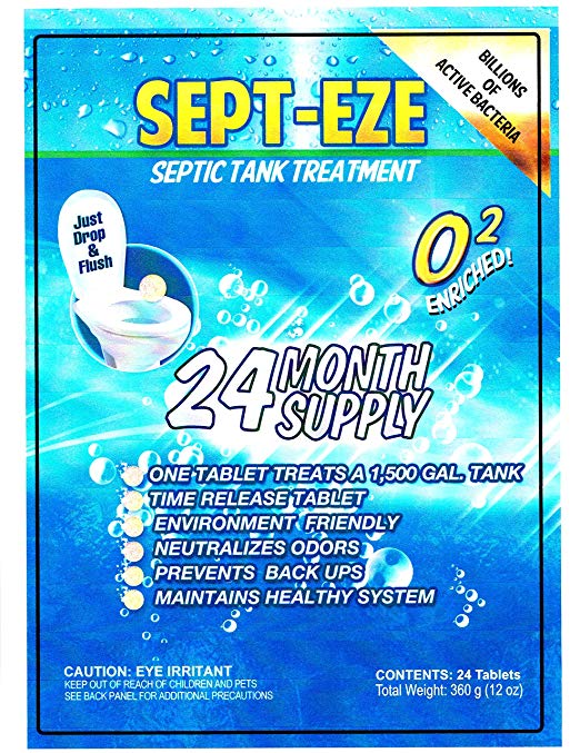 Sept Eze America's BEST Septic Tank Treatment 24 month Supply/24 Tabs