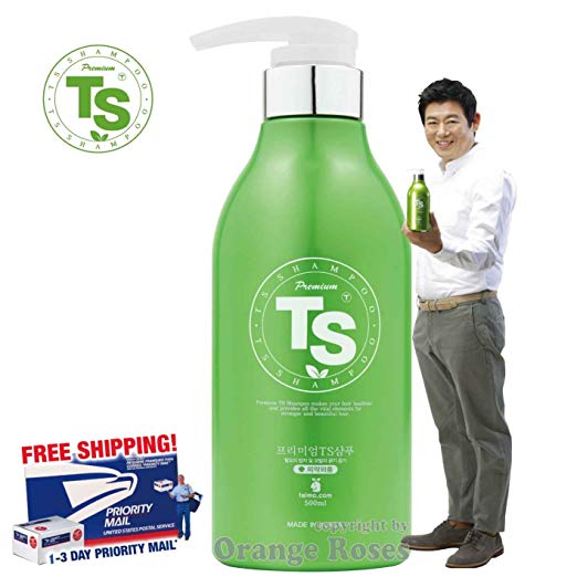 Premium TS Shampoo 500ml, Top Selling Hair Loss Prevention Shampoo from Korea [ Shampoo 500ml (16.9oz) ]