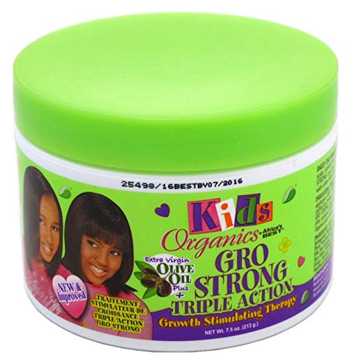 Africa's Best Kids Organincs Gro Strong Therapy 7.5 oz. Jar (3-Pack) with Free Nail File