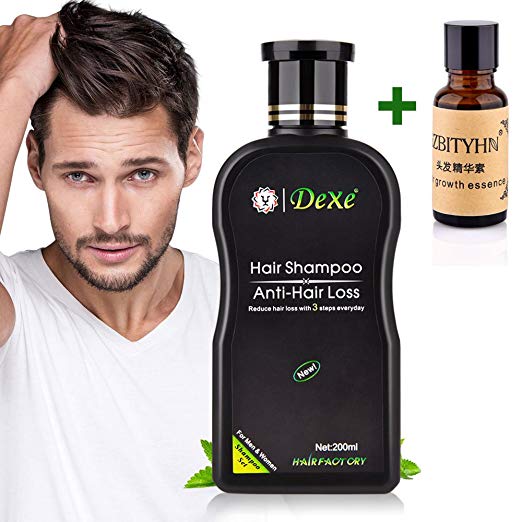 MS.DEAR Dexe Anti Hair Loss Shampoo 200ML, Hair Growth Shampoo, With Hair Regrowth Essence 20ML, Thinning Hair Treatment for Men & Women