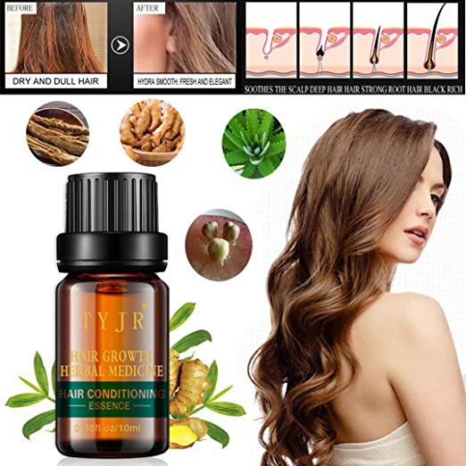 Hair Growth,LtrottedJ Hair Growth Essence Advanced Thinning Hair & Hair Loss Supplement Natural