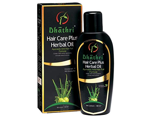 2 X Dhathri Hair Care Plus Herbal Oil Anti Hair Fall Promotes Hair Growth -100ml