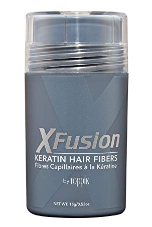 XFusion Keratin Hair Fibers Regular, Light Brown, 15g / 0.53 Ounce