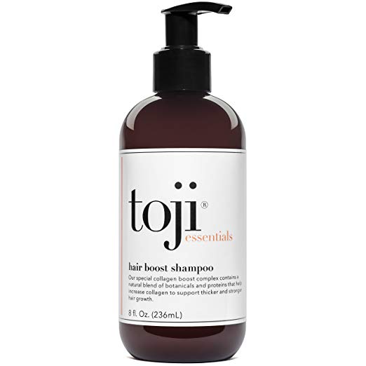 Toji: Essentials Hair Boost Shampoo w/Special Collagen Boost Complex | Naturally Supports Hair Growth & Anti Hair Loss Prevention For Men and Women