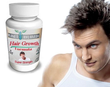 Planet Ayurveda - Thinning Hair Regrowth Balding Treatment For Men - 100% Safe Herbal Hair Growth Pills for Fast Hair Growth