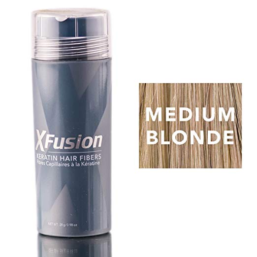 XFusion Keratin Hair Fibers, Medium Blonde, 28g