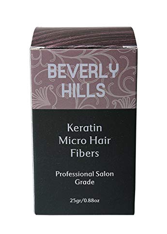 Hair Building Keratin Fibers - Conceal Hair Loss, Add Thickness and Body, and Thicken Thinning Roots - for Men and Women by Beverly Hills (Dark Brown)