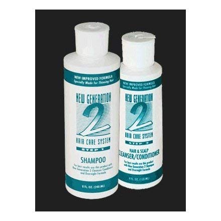 2-Piece Set - New Generation 2 Shampoo, Cleanser/Conditioner - Helps to Control Hair Loss and Thinning Hair by New Generation